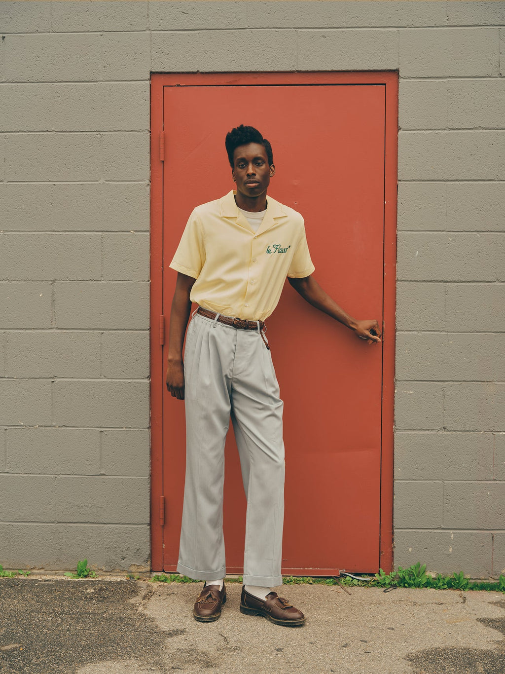 Pantalones de punto de cadena azul-Tyler, The Creator's GOLF le FLEUR*