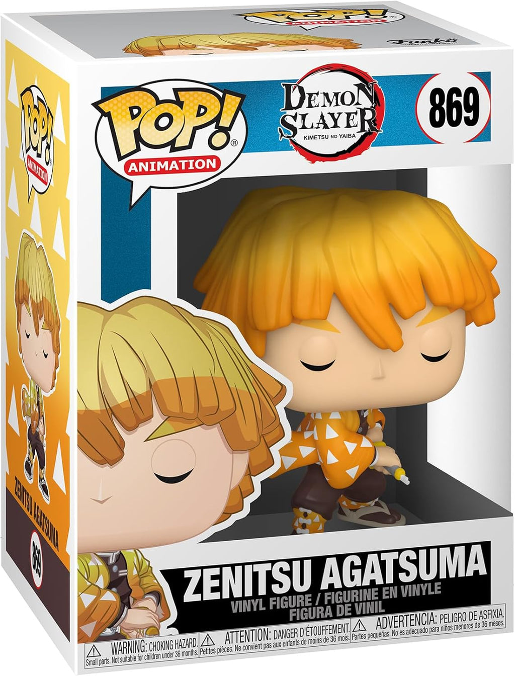 Funko Pop Animation: Demon Slayer - Zenitsu Agatsuma, 3.75 pulgadas