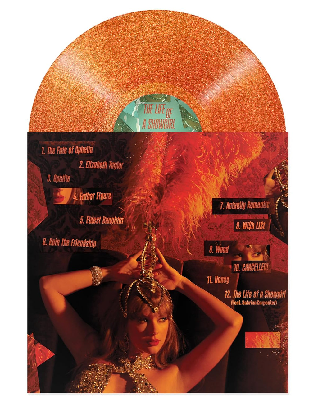 The Life of a Showgirl [Sweat & Vanilla Perfume Orange Glitter Vinyl]