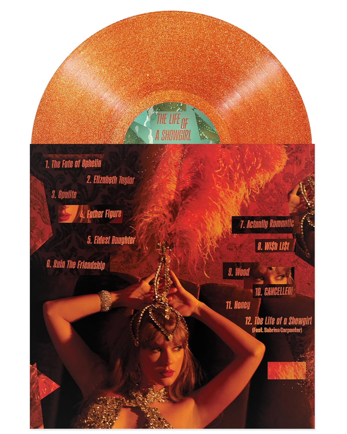 The Life of a Showgirl [Sweat & Vanilla Perfume Orange Glitter Vinyl]