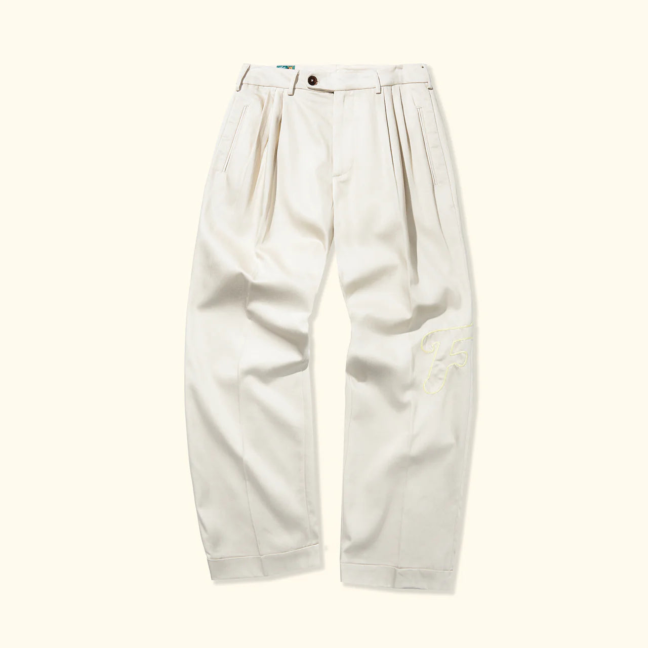 Pantalones de punto de cadena crema-Tyler, The Creator's GOLF le FLEUR*