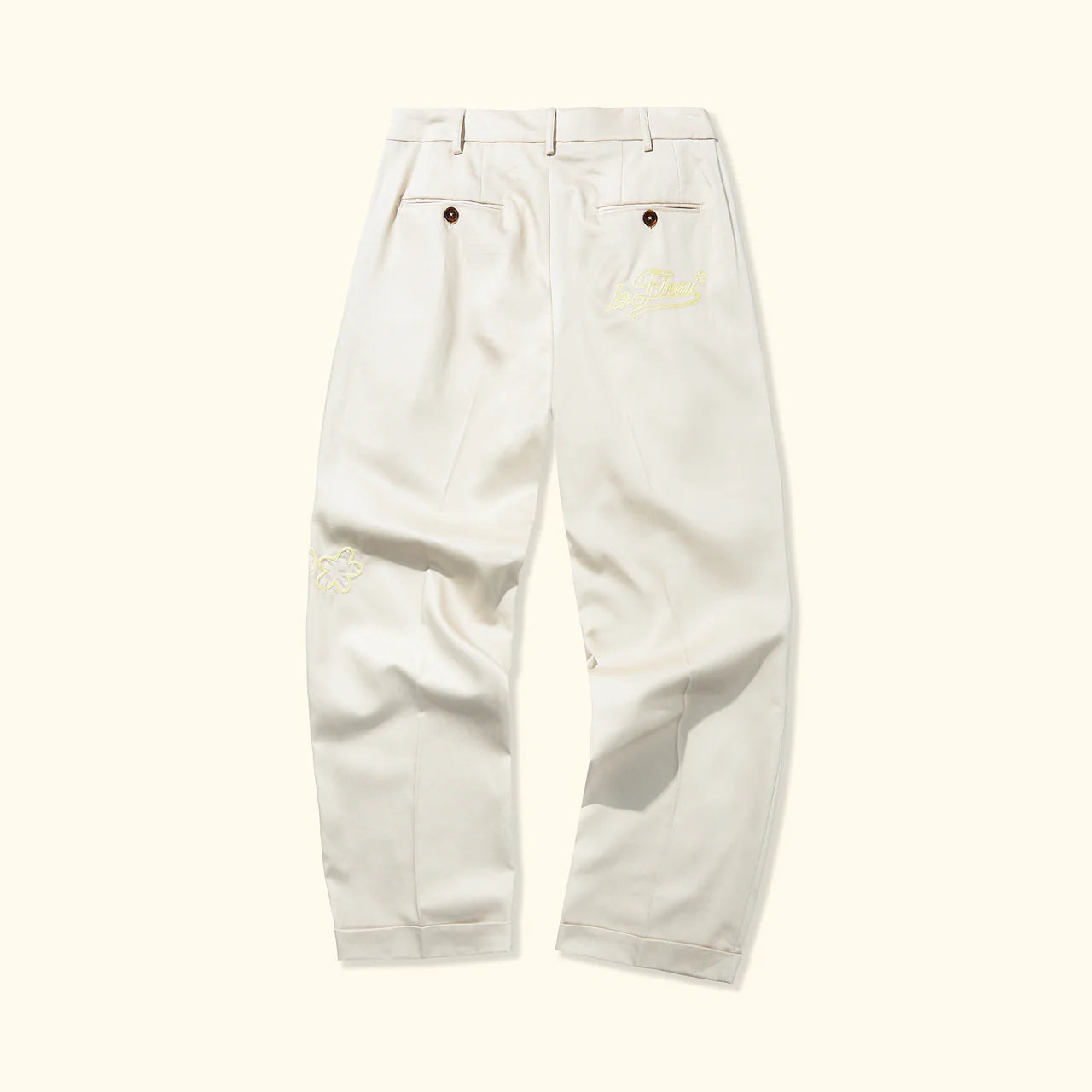 Pantalones de punto de cadena crema-Tyler, The Creator's GOLF le FLEUR*