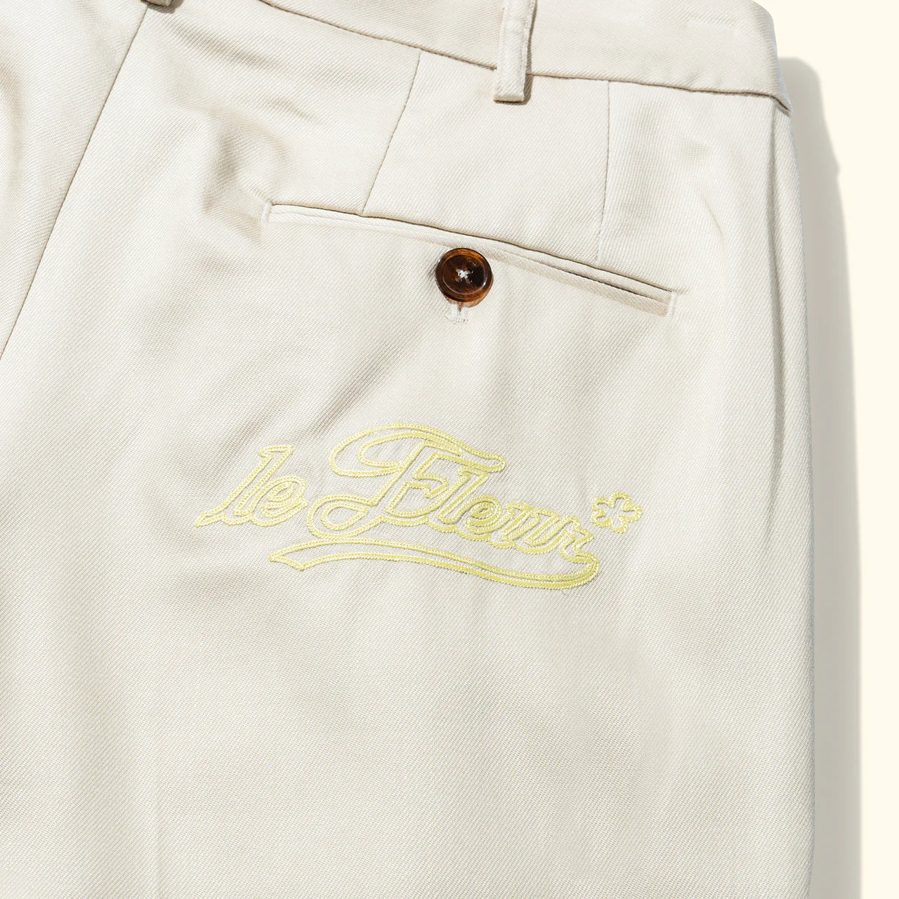 Pantalones de punto de cadena crema-Tyler, The Creator's GOLF le FLEUR*