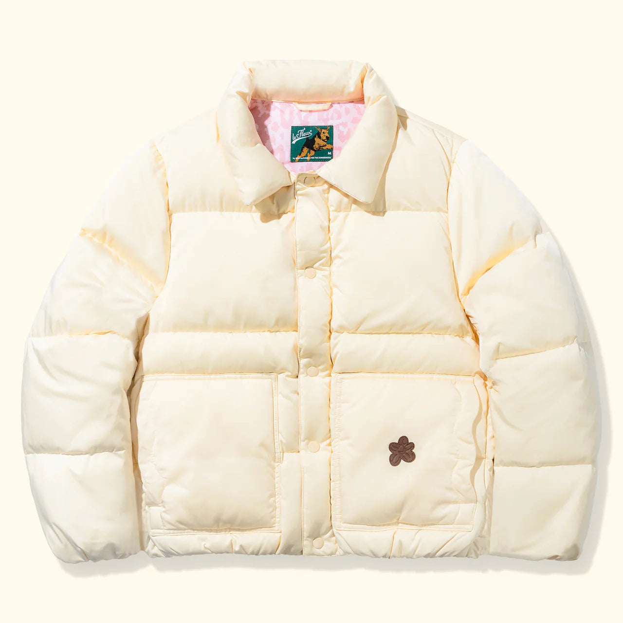 Chaqueta acolchada con cuello color crema-Tyler, The Creator's GOLF le FLEUR*