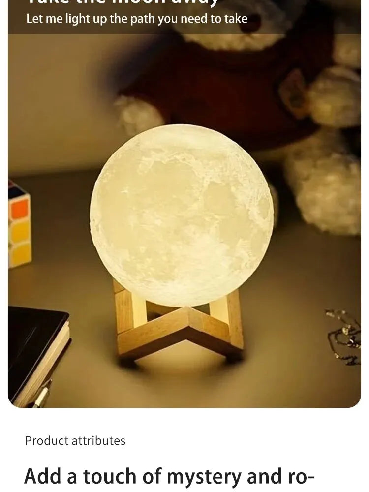 Luz LED Luna DIY - Lámpara Galáctica, Decoración y Regalo Ideal