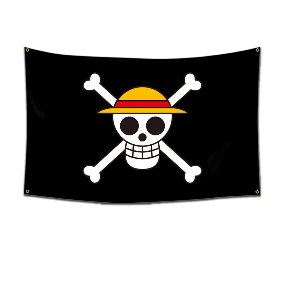 Bandai One Piece Bandera Pirata Luffy - Decoración de Pared 60x90cm