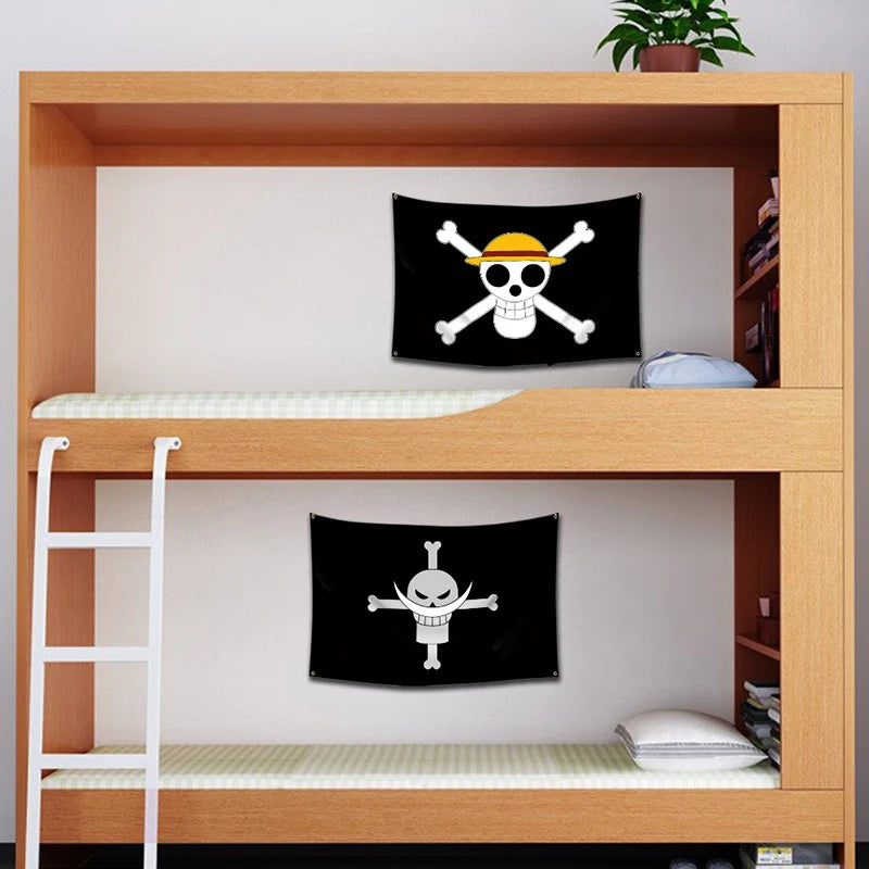 Bandai One Piece Bandera Pirata Luffy - Decoración de Pared 60x90cm