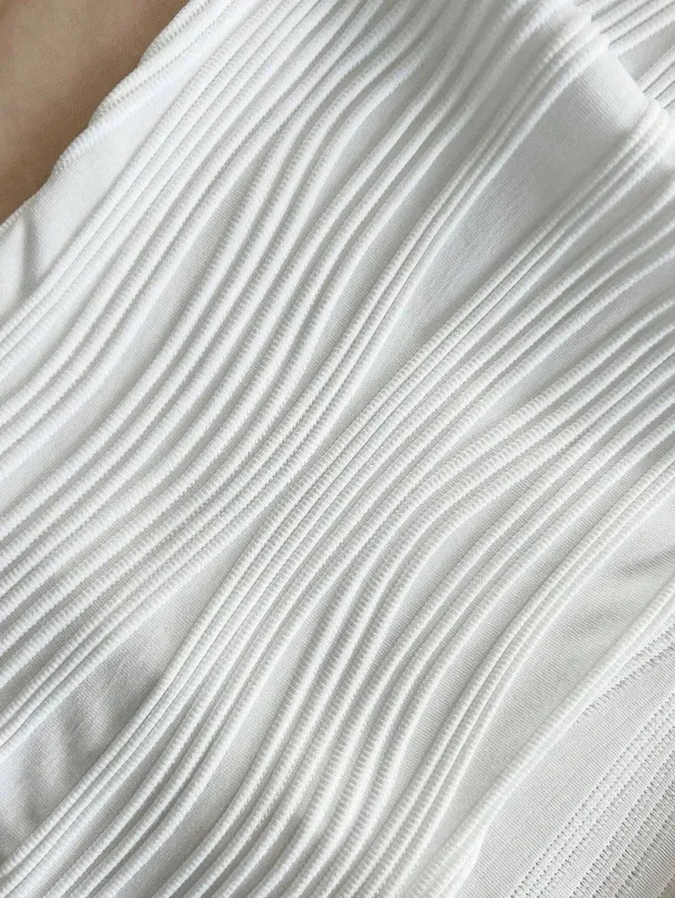 Top Corto Sexy de Cuello en V para Mujer