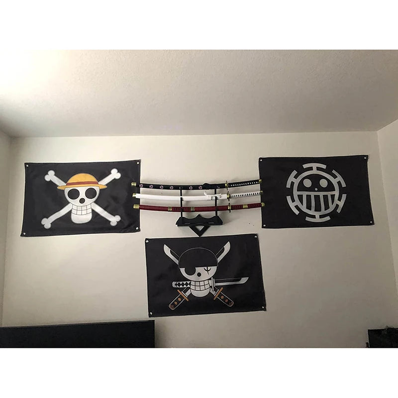 Bandai One Piece Bandera Pirata Luffy - Decoración de Pared 60x90cm