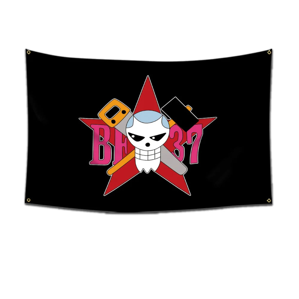 Bandai One Piece Bandera Pirata Luffy - Decoración de Pared 60x90cm