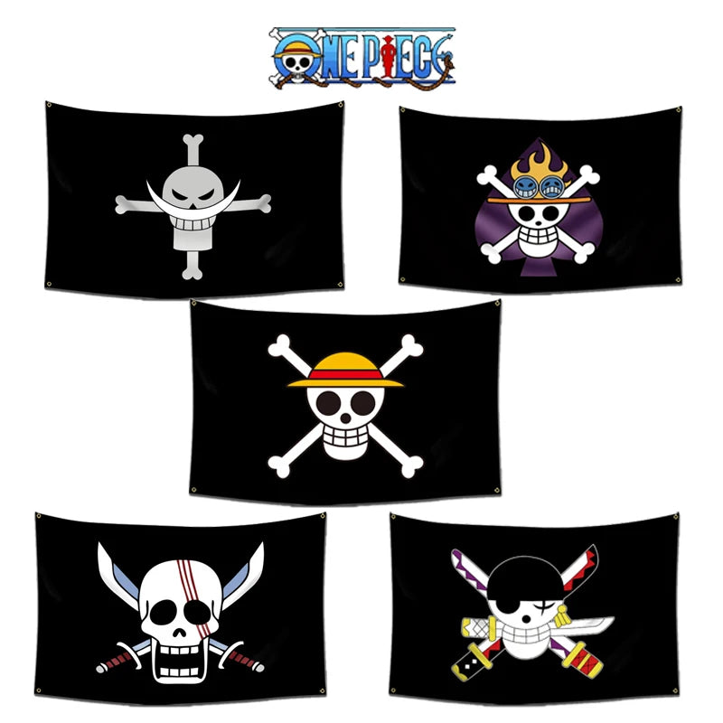 Bandai One Piece Bandera Pirata Luffy - Decoración de Pared 60x90cm