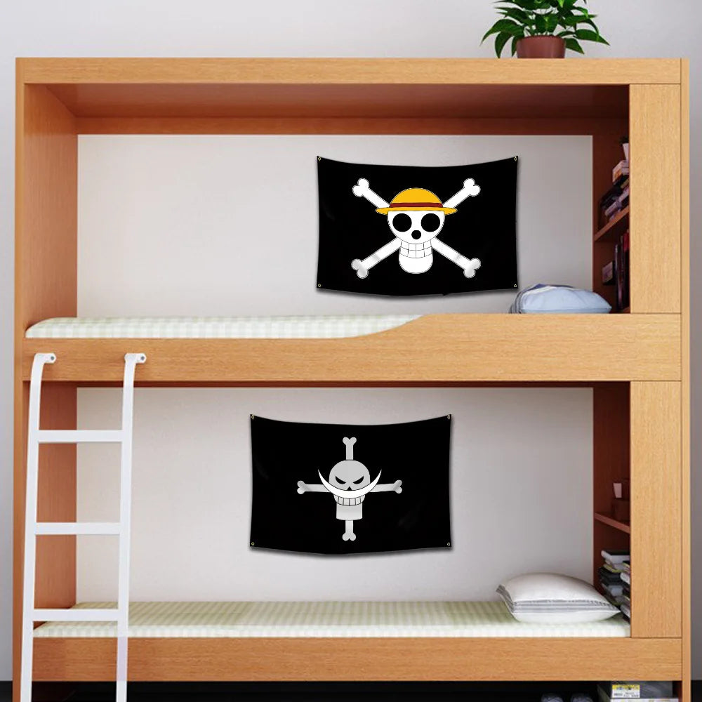Bandai One Piece Bandera Pirata Luffy - Decoración de Pared 60x90cm