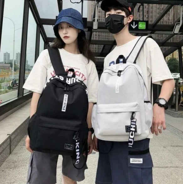 Mochila Unisex para Estudiantes - Gran Capacidad y Estilo Coreano