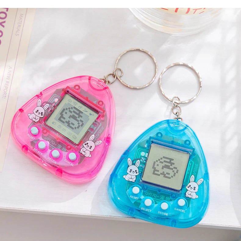 Juguete Electrónico 168 Mascotas Virtuales - Diversión Nostálgica Transparente