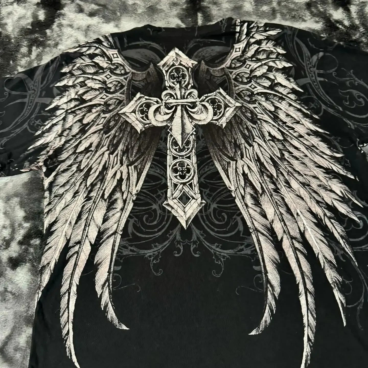 Camiseta Y2K de Algodón Oversized para Mujer - Estilo Punk Hip Hop Vintage