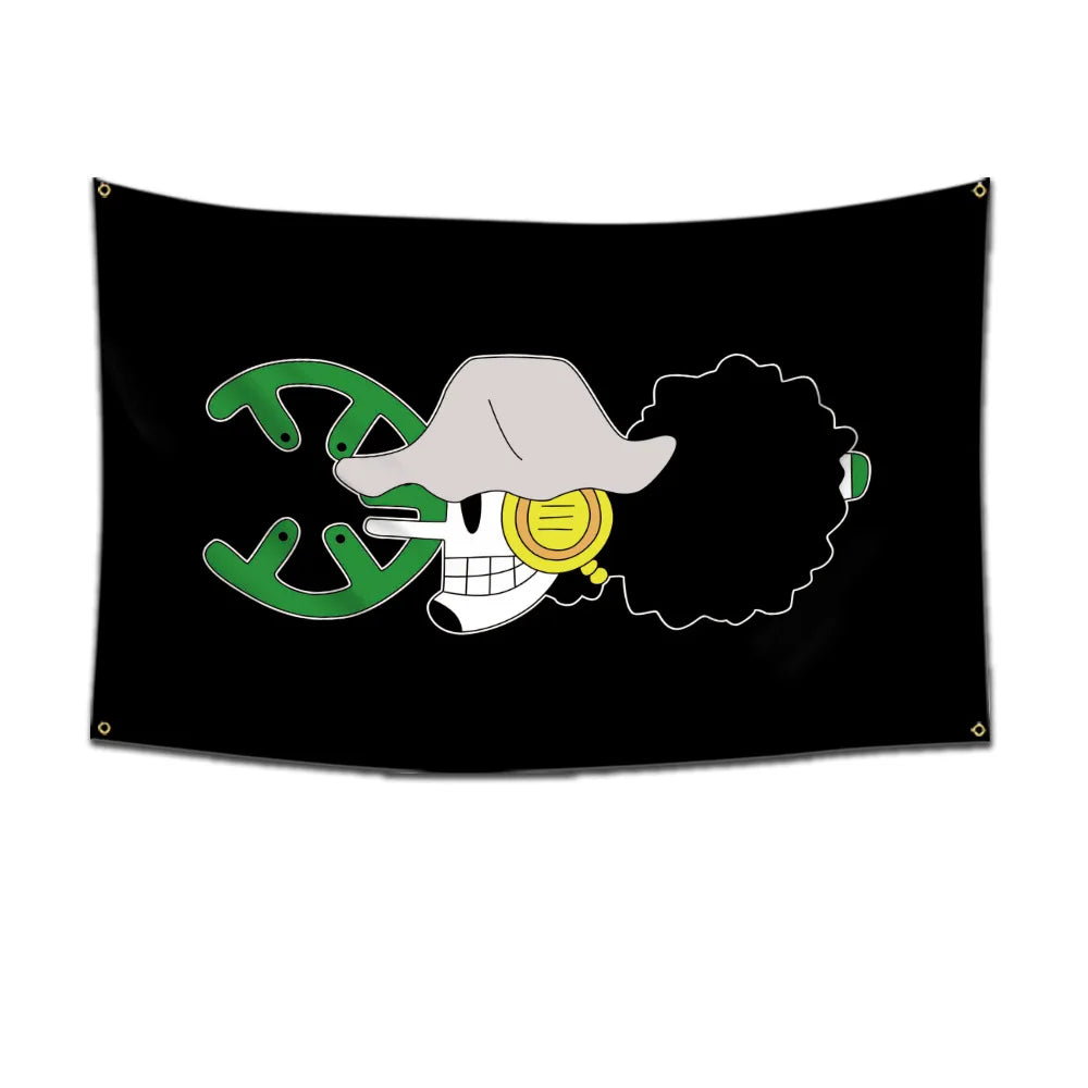 Bandai One Piece Bandera Pirata Luffy - Decoración de Pared 60x90cm