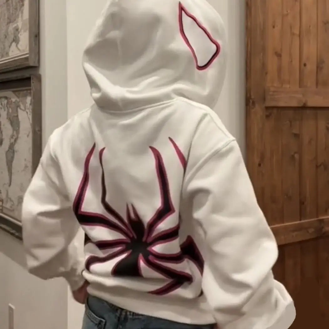 Sudadera con Capucha Spider Unisex - Estilo Harajuku Oversized y Gráfico Spiderman
