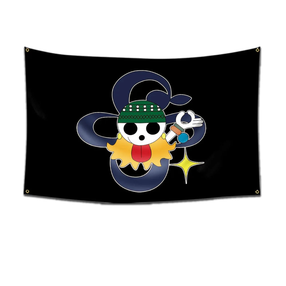Bandai One Piece Bandera Pirata Luffy - Decoración de Pared 60x90cm