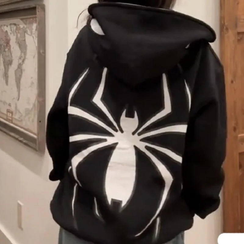 Sudadera con Capucha Spider Unisex - Estilo Harajuku Oversized y Gráfico Spiderman