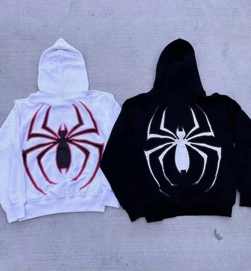 Sudadera con Capucha Spider Unisex - Estilo Harajuku Oversized y Gráfico Spiderman