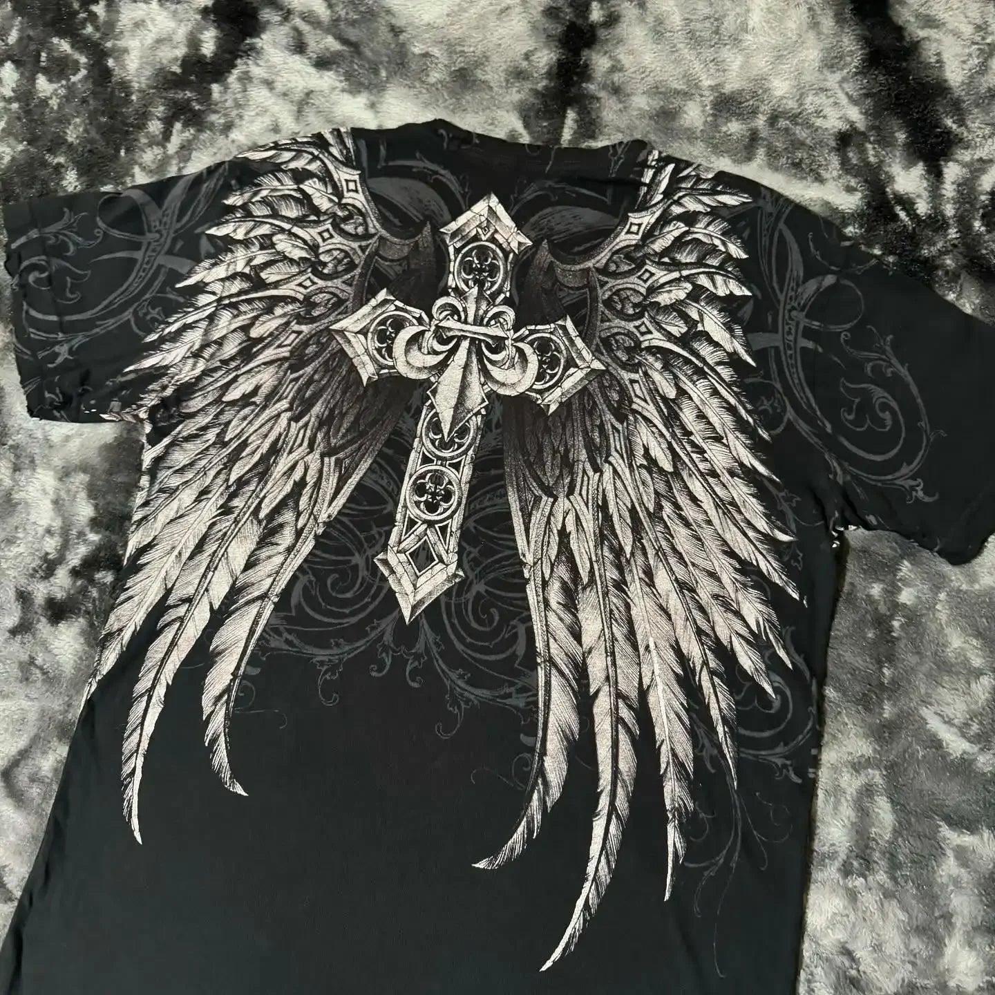 Camiseta Y2K de Algodón Oversized para Mujer - Estilo Punk Hip Hop Vintage