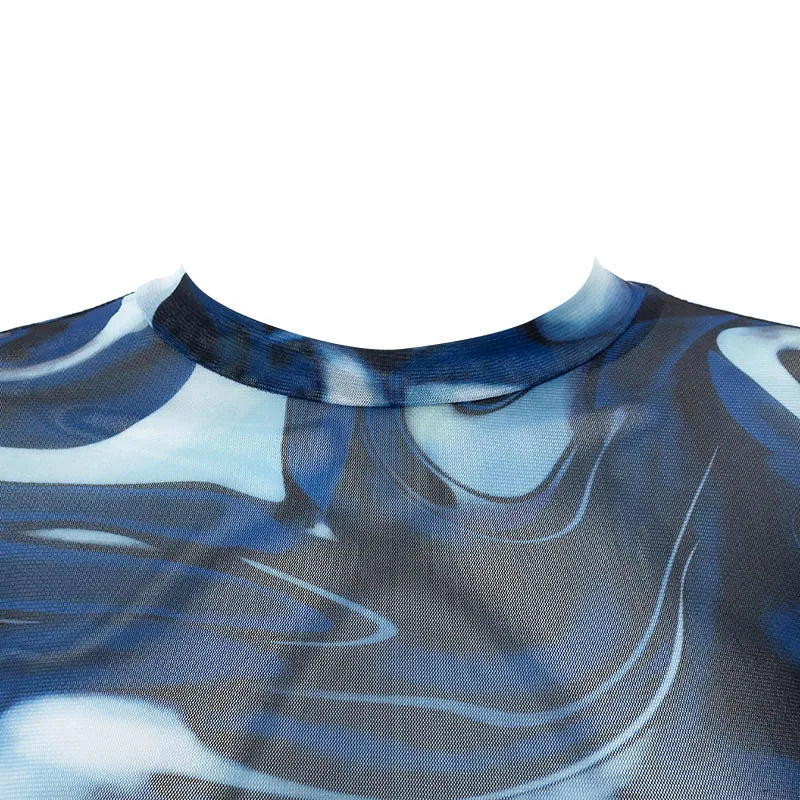 **Top Corto de Mujer de Malla Estilo Streetwear - Elegante y Sexy**