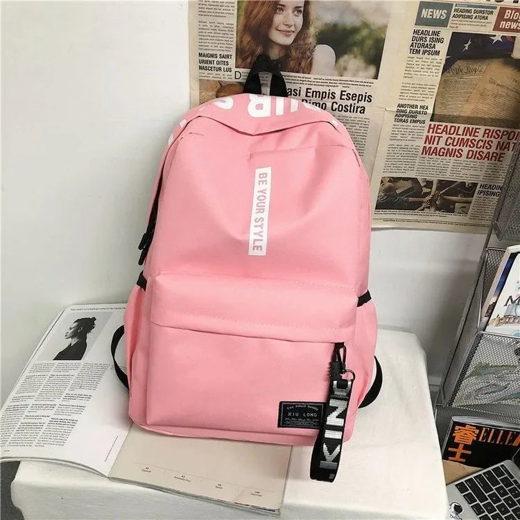 Mochila Unisex para Estudiantes - Gran Capacidad y Estilo Coreano